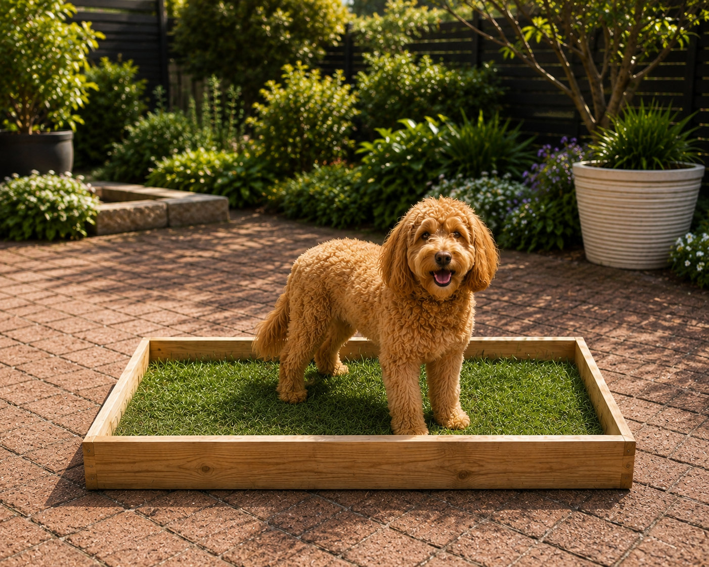 Medium real grass dog potty box | Snout and Sprout Australia