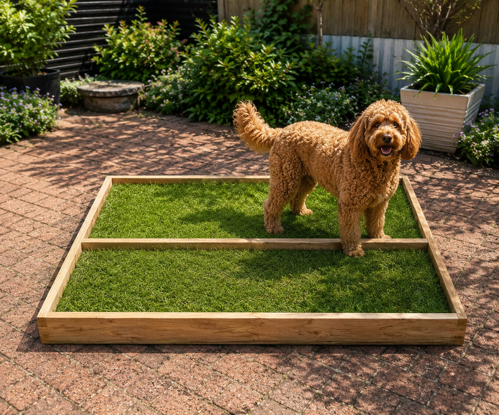 Large real grass dog potty box | Snout and Sprout Australia