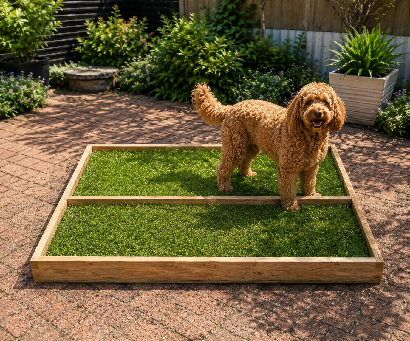 Large real grass dog potty box | Snout and Sprout Australia