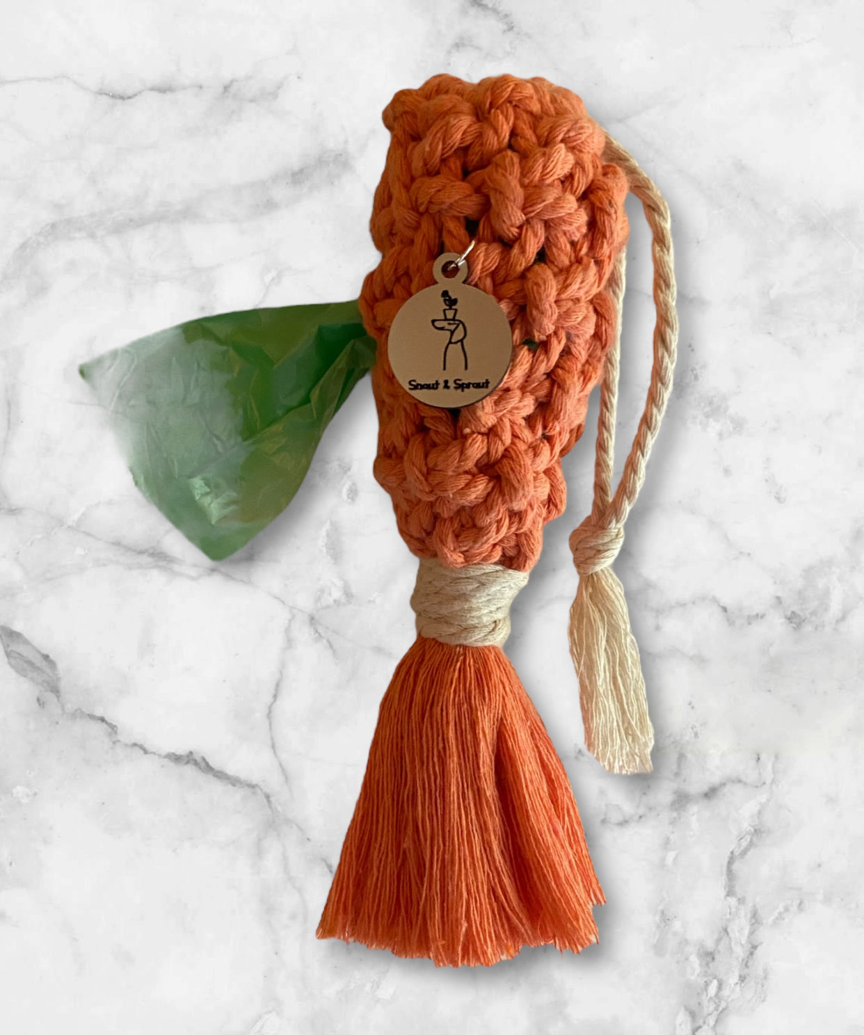Macrame Boho Poo Bag Holder