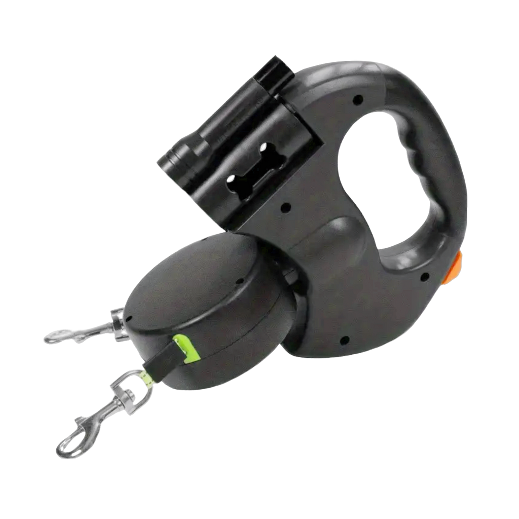 Dual Dog Automatic Retractable Leash with 360° Swivel