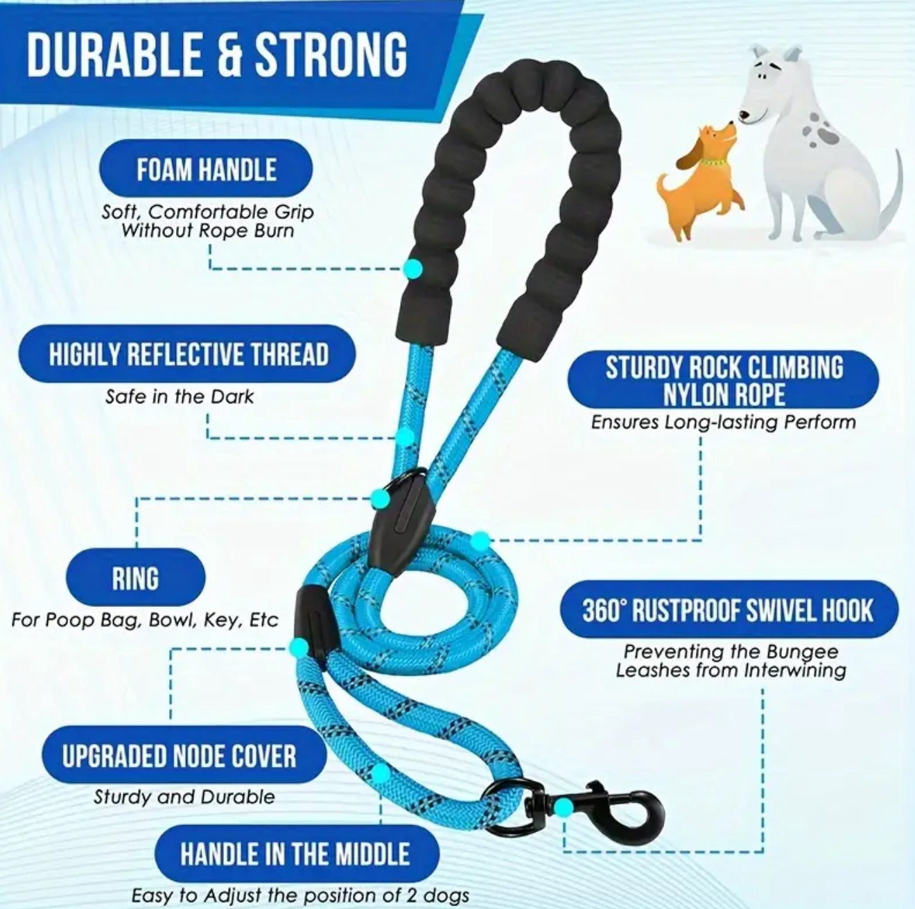 Leash + Tangle Free Split Lead