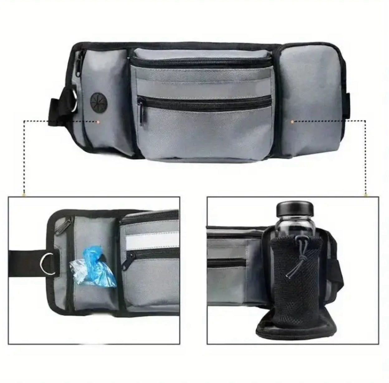 All-in-one Hands Free Pooch Walking Bag
