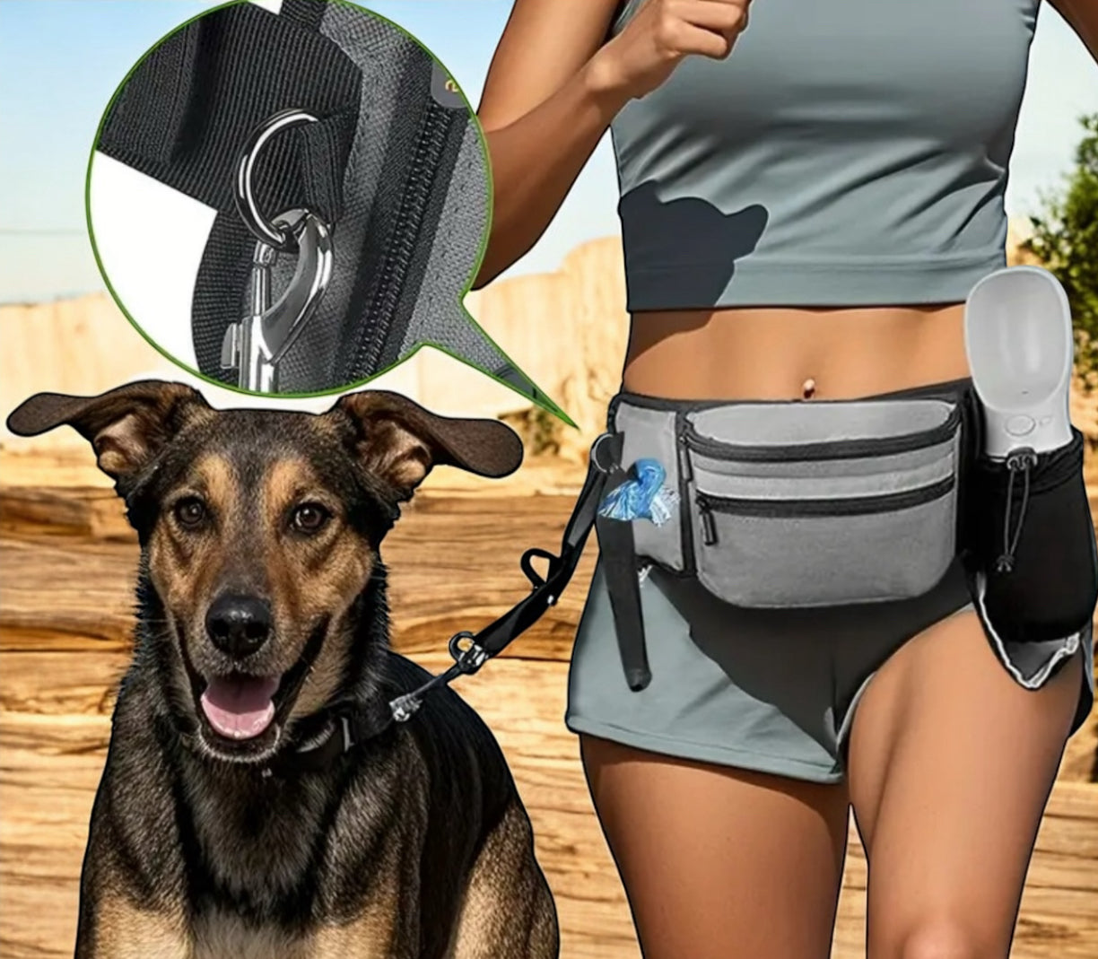 All-in-one Hands Free Pooch Walking Bag